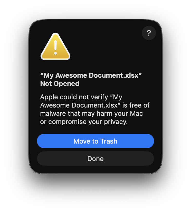 Evil dialog box